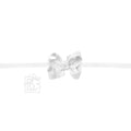 1/4" NYLON PANTYHOSE HEADBAND W/SIGNATURE GROSGRAIN BOW