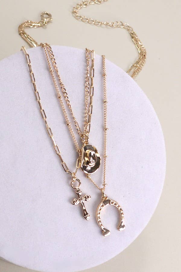 WESTERN CHARM LAYERED NECKLACE