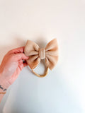 Tan Bullet Bow + NYLON 