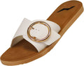 Golden Hour Buckle Slide Sandals