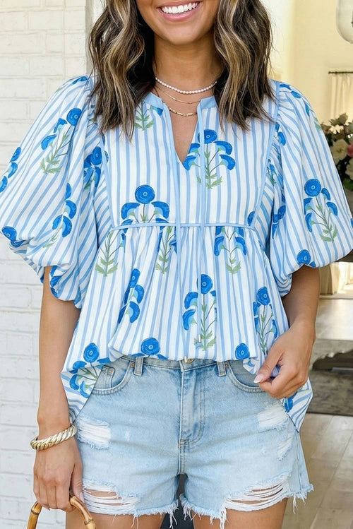 Bluebell Breeze Babydoll Top (S-XL)