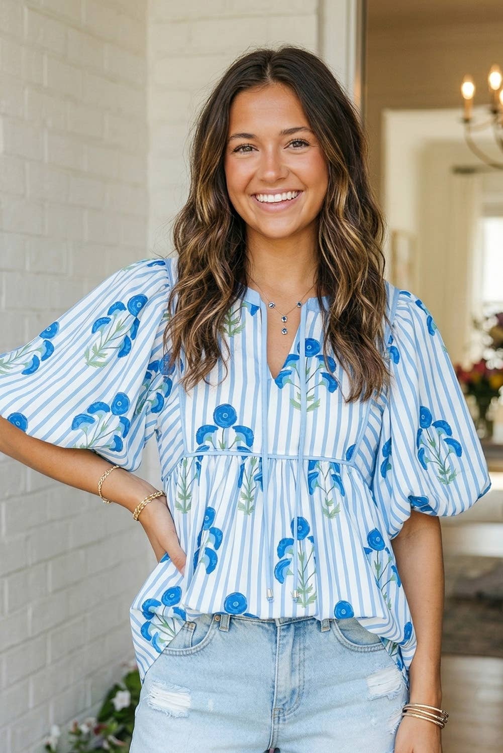 Bluebell Breeze Babydoll Top (S-XL)