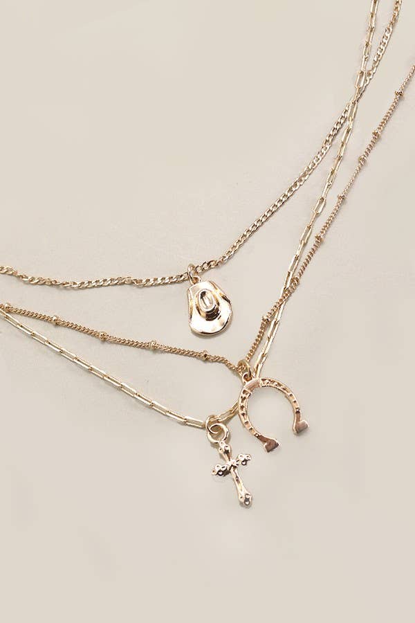 WESTERN CHARM LAYERED NECKLACE